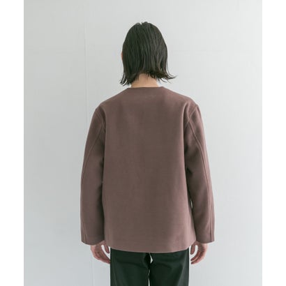 アーバンリサーチ URBAN RESEARCH 『UR TECH』起毛ノーカラーブルゾン （SMOKE BRN）｜詳細画像