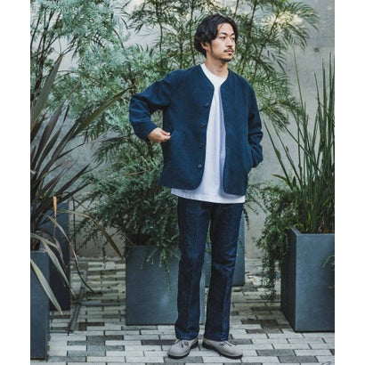 アーバンリサーチ URBAN RESEARCH 『UR TECH』起毛ノーカラーブルゾン （SMOKE BRN）｜詳細画像