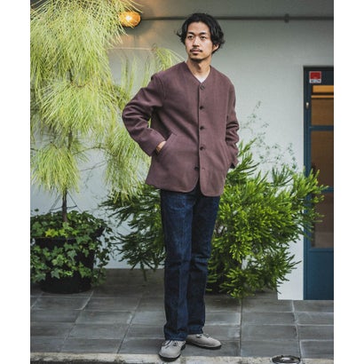 アーバンリサーチ URBAN RESEARCH 『UR TECH』起毛ノーカラーブルゾン （SMOKE BRN）｜詳細画像