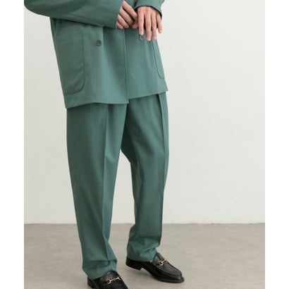 アーバンリサーチ URBAN RESEARCH WASHABLEウールイージートラウザー （GREEN）｜詳細画像