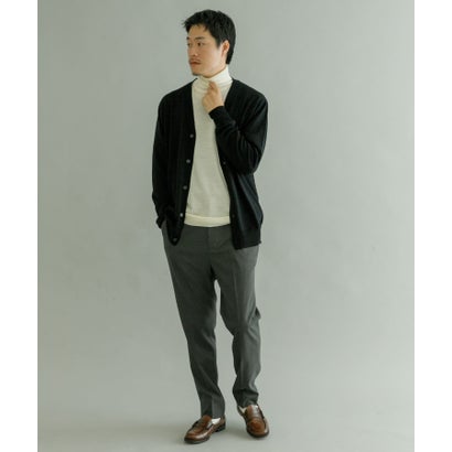 アーバンリサーチ URBAN RESEARCH WASHABLEウール ニットカーディガン （KHAKI）｜詳細画像