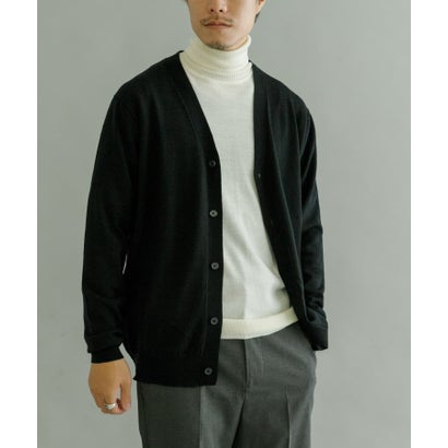 アーバンリサーチ URBAN RESEARCH WASHABLEウール ニットカーディガン （KHAKI）｜詳細画像