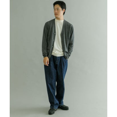 アーバンリサーチ URBAN RESEARCH WASHABLEウール ニットカーディガン （KHAKI）｜詳細画像