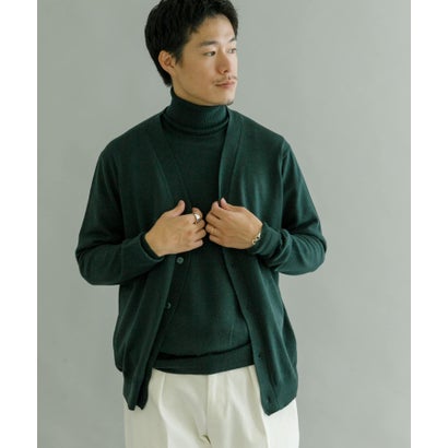 アーバンリサーチ URBAN RESEARCH WASHABLEウール ニットカーディガン （KHAKI）｜詳細画像