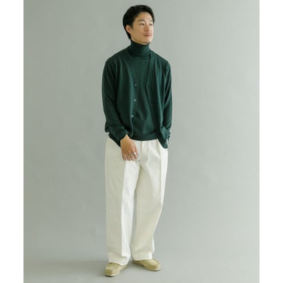 アーバンリサーチ URBAN RESEARCH WASHABLEウール ニットカーディガン （KHAKI）｜詳細画像