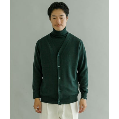 アーバンリサーチ URBAN RESEARCH WASHABLEウール ニットカーディガン （KHAKI）｜詳細画像