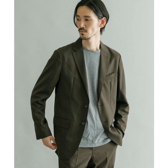 『イージーケア』テックプラス ウールジャケット （BROWN）