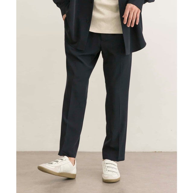 iD ジェシーツイルストレッチイージーパンツ （NAVY）