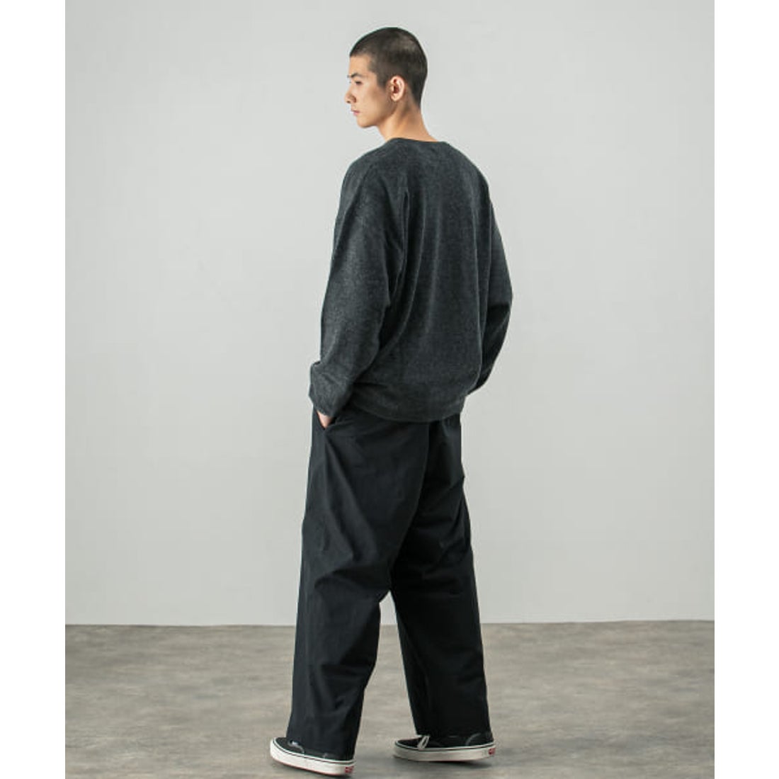 アーバンリサーチ URBAN RESEARCH SUPER WIDE CASHMERE HENRY NECK 