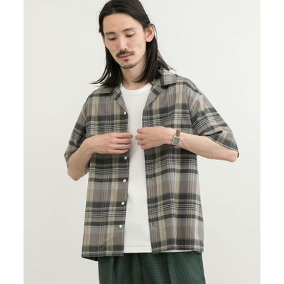 アーバンリサーチ URBAN RESEARCH リラックスオープンカラーチェックシャツ （RED）｜詳細画像