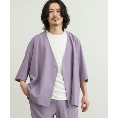 【セットアップ対応商品】URBAN RESEARCH iD LINEN LIKE SAMUE JACKET （LAVENDER）｜詳細画像