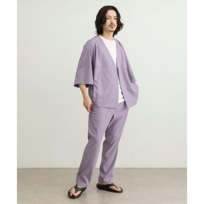 【セットアップ対応商品】URBAN RESEARCH iD LINEN LIKE SAMUE JACKET （LAVENDER）｜詳細画像