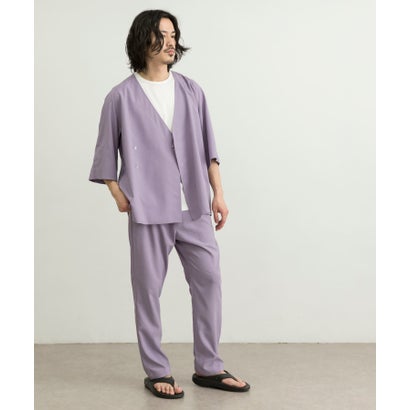 【セットアップ対応商品】URBAN RESEARCH iD LINEN LIKE SAMUE JACKET （LAVENDER）｜詳細画像
