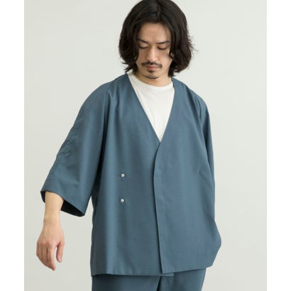 【セットアップ対応商品】URBAN RESEARCH iD LINEN LIKE SAMUE JACKET （LAVENDER）｜詳細画像