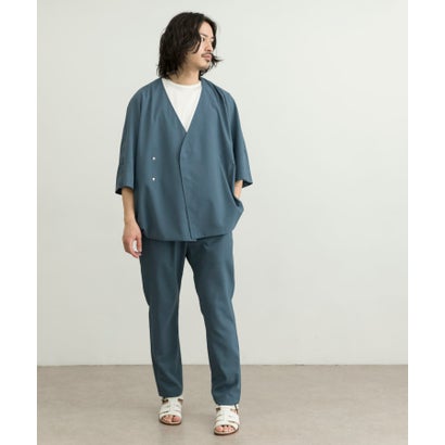 【セットアップ対応商品】URBAN RESEARCH iD LINEN LIKE SAMUE JACKET （LAVENDER）｜詳細画像