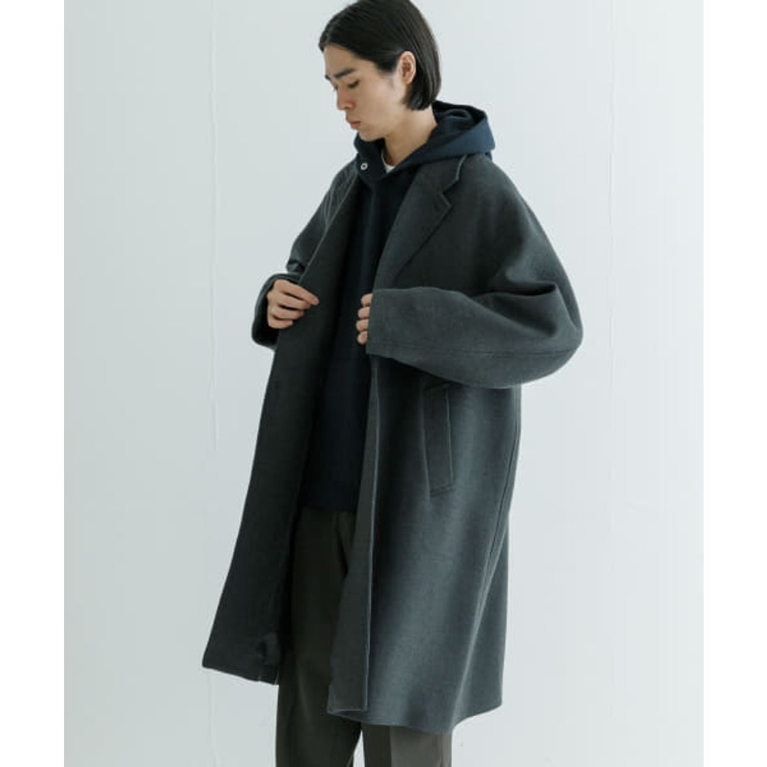 アーバンリサーチ URBAN RESEARCH オーバーチェスターコート （BLACK