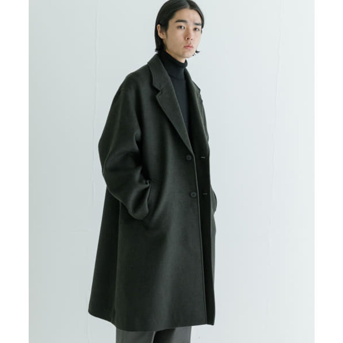 アーバンリサーチ URBAN RESEARCH オーバーチェスターコート （BLACK