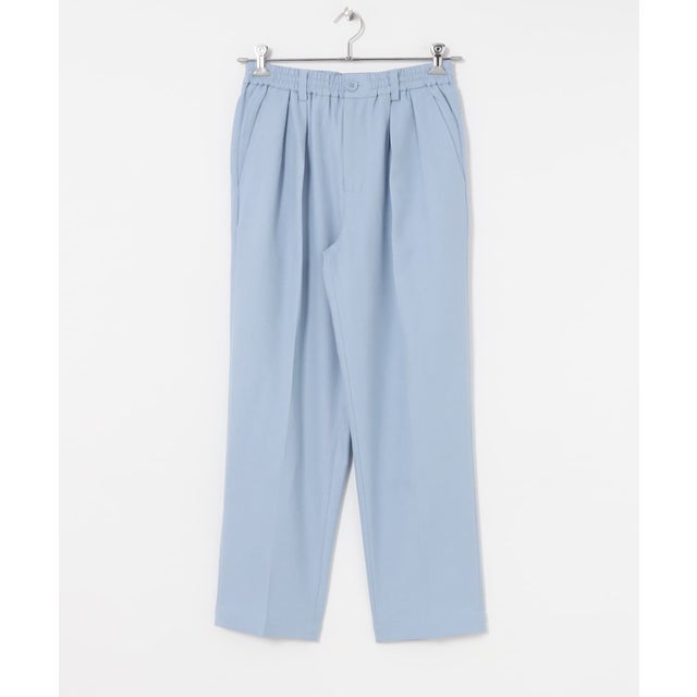 iD LINEN LIKE EASY PANTS （ブルー）