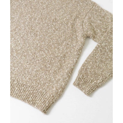 アーバンリサーチ URBAN RESEARCH MIX SLUB PLAIN STITCH CREW-NECK （ベージュ系その他）｜詳細画像