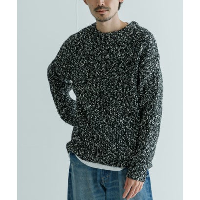 アーバンリサーチ URBAN RESEARCH MIX SLUB PLAIN STITCH CREW-NECK （ベージュ系その他）｜詳細画像
