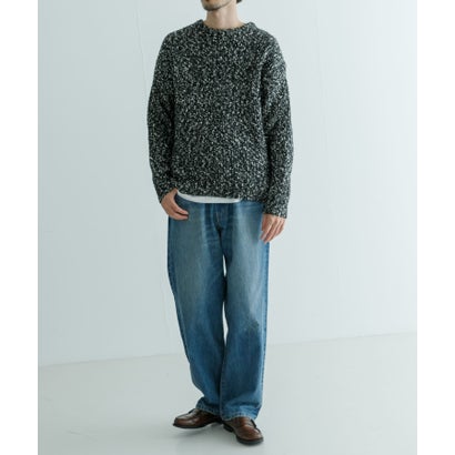 アーバンリサーチ URBAN RESEARCH MIX SLUB PLAIN STITCH CREW-NECK （ベージュ系その他）｜詳細画像