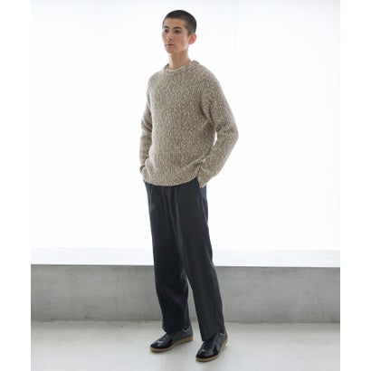 アーバンリサーチ URBAN RESEARCH MIX SLUB PLAIN STITCH CREW-NECK （ベージュ系その他）｜詳細画像