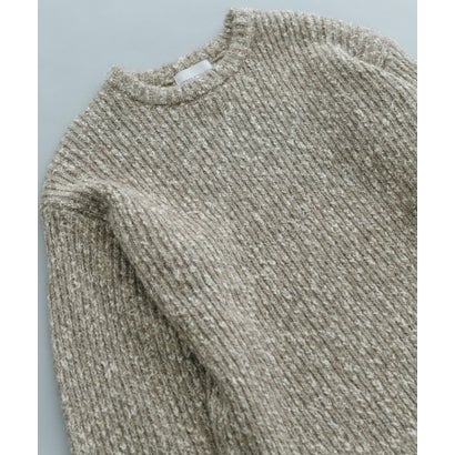 アーバンリサーチ URBAN RESEARCH MIX SLUB PLAIN STITCH CREW-NECK （ベージュ系その他）｜詳細画像