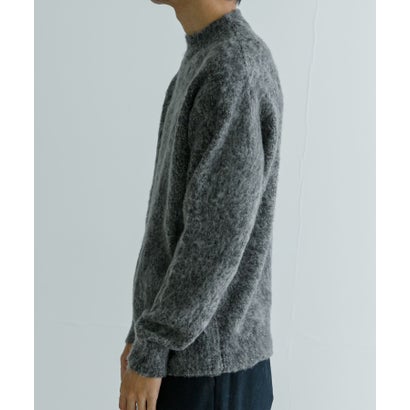 アーバンリサーチ URBAN RESEARCH new basic MOULINE SHAGGY KNIT （チャコールグレー）｜詳細画像