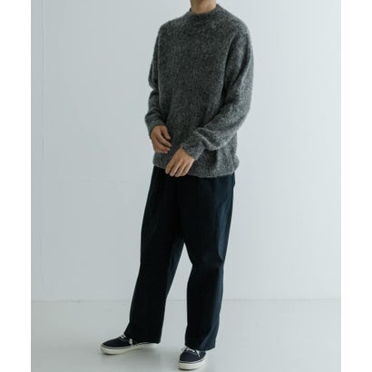 アーバンリサーチ URBAN RESEARCH new basic MOULINE SHAGGY KNIT （チャコールグレー）｜詳細画像