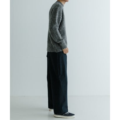 アーバンリサーチ URBAN RESEARCH new basic MOULINE SHAGGY KNIT （チャコールグレー）｜詳細画像