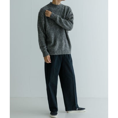 アーバンリサーチ URBAN RESEARCH new basic MOULINE SHAGGY KNIT （チャコールグレー）｜詳細画像