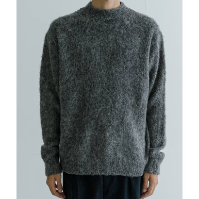 アーバンリサーチ URBAN RESEARCH new basic MOULINE SHAGGY KNIT （チャコールグレー）｜詳細画像