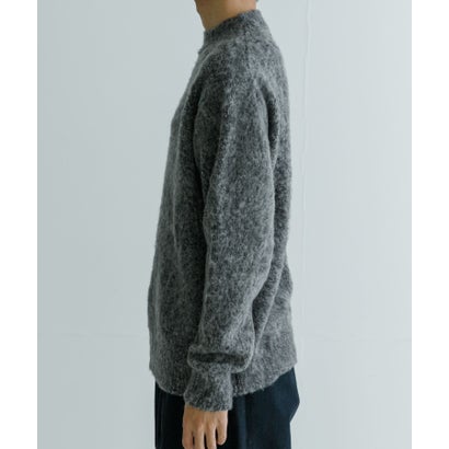 アーバンリサーチ URBAN RESEARCH new basic MOULINE SHAGGY KNIT （チャコールグレー）｜詳細画像