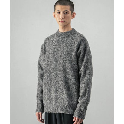 アーバンリサーチ URBAN RESEARCH new basic MOULINE SHAGGY KNIT （チャコールグレー）｜詳細画像