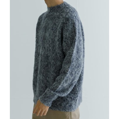 アーバンリサーチ URBAN RESEARCH new basic MOULINE SHAGGY KNIT （チャコールグレー）｜詳細画像