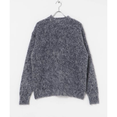 アーバンリサーチ URBAN RESEARCH new basic MOULINE SHAGGY KNIT （チャコールグレー）｜詳細画像