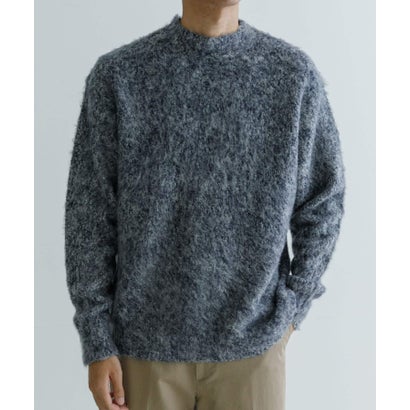 アーバンリサーチ URBAN RESEARCH new basic MOULINE SHAGGY KNIT （チャコールグレー）｜詳細画像