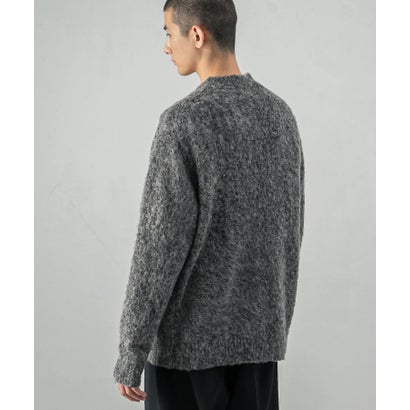 アーバンリサーチ URBAN RESEARCH new basic MOULINE SHAGGY KNIT （チャコールグレー）｜詳細画像
