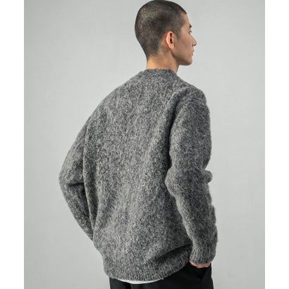 アーバンリサーチ URBAN RESEARCH new basic MOULINE SHAGGY KNIT （チャコールグレー）｜詳細画像