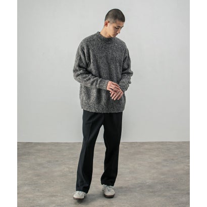 アーバンリサーチ URBAN RESEARCH new basic MOULINE SHAGGY KNIT （チャコールグレー）｜詳細画像