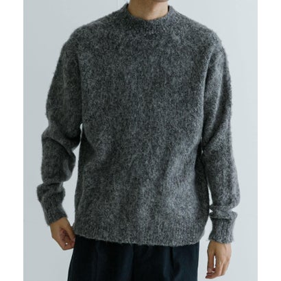 アーバンリサーチ URBAN RESEARCH new basic MOULINE SHAGGY KNIT （チャコールグレー）｜詳細画像