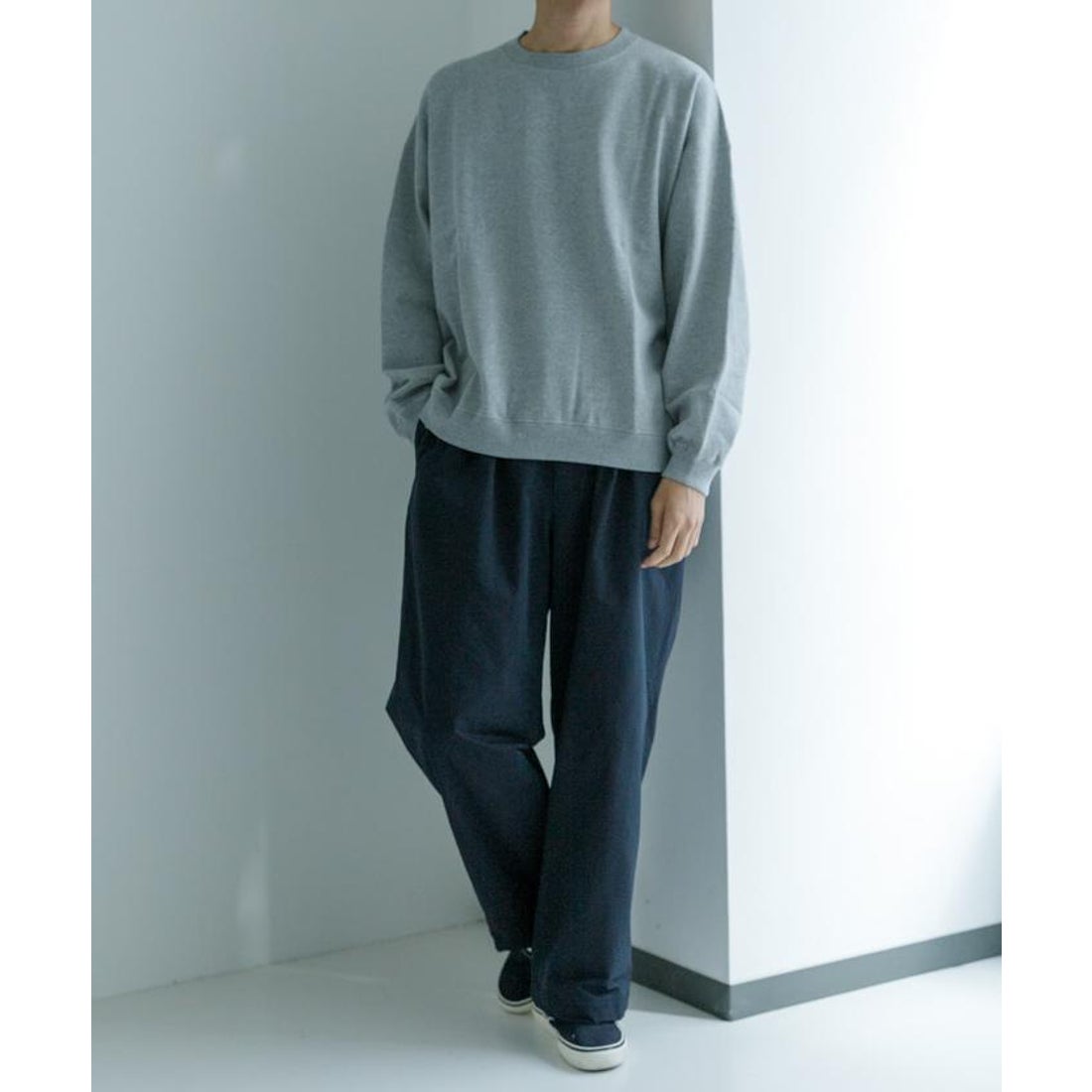 アーバンリサーチ URBAN RESEARCH SUPER WIDE SWEAT CREWNECK （グレー 