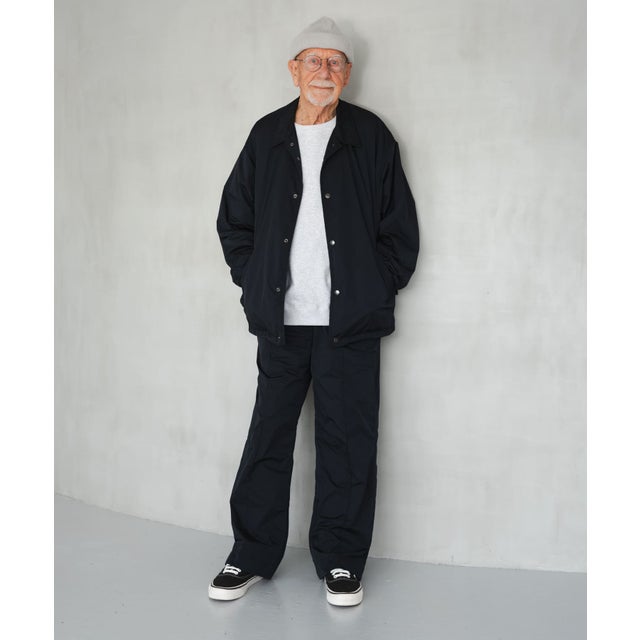 NYLON STRAIGHT PANTS （ネイビー）