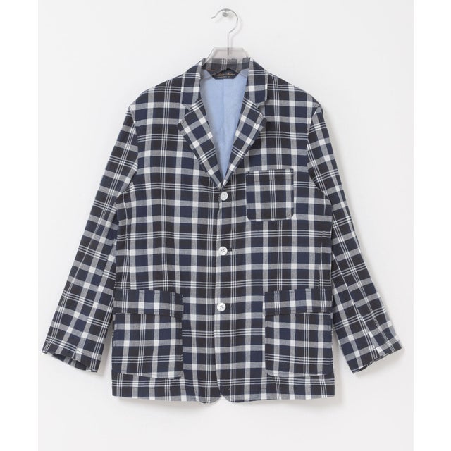 BROOKS BROTHERS MADRAS 3PPKT JACKET （ブルー系その他）