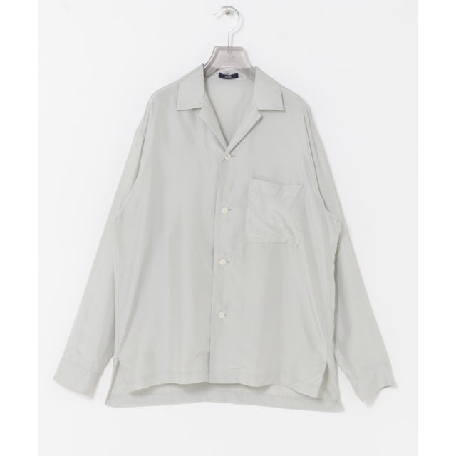 YLEVE SILK HABUTAE PAJAMA SHIRTS （ブルー系その他）