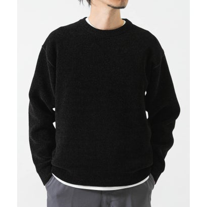 アーバンリサーチ URBAN RESEARCH SOFT TOUCH MOLE KNIT （ネイビー）｜詳細画像