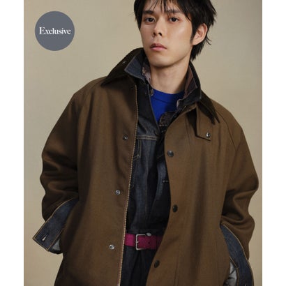 アーバンリサーチ URBAN RESEARCH 『別注』Barbour / URBAN RESEARCH TRANSPORT WOOL JACKET （ブラック）｜詳細画像
