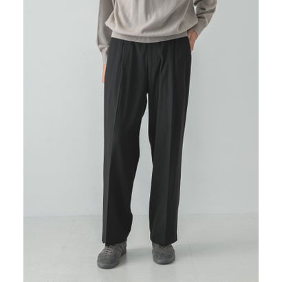 アーバンリサーチ URBAN RESEARCH WOOL BLEND EASY TROUSER （ブラック）｜詳細画像