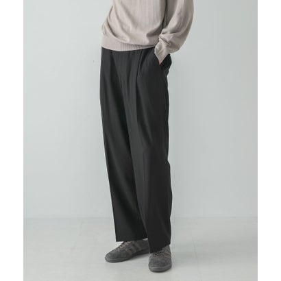 アーバンリサーチ URBAN RESEARCH WOOL BLEND EASY TROUSER （ブラック）｜詳細画像