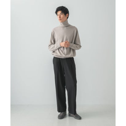 アーバンリサーチ URBAN RESEARCH WOOL BLEND EASY TROUSER （ブラック）｜詳細画像